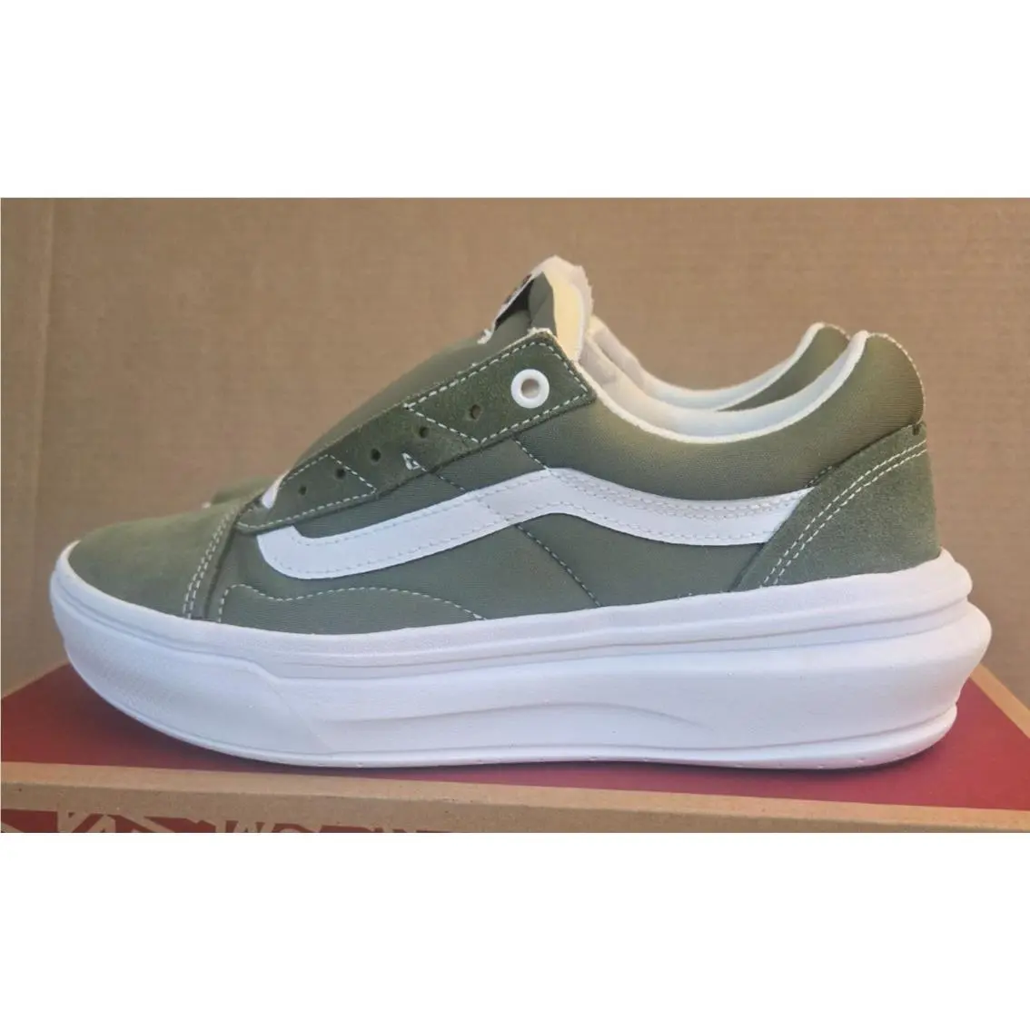 Vans shoes - Vans Old Skool Overt CC - VN0A7Q5EZBF - Loden Green (UPC: 196573483989) 3