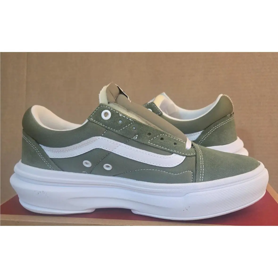 Vans shoes - Vans Old Skool Overt CC - VN0A7Q5EZBF - Loden Green (UPC: 196573483989) 5