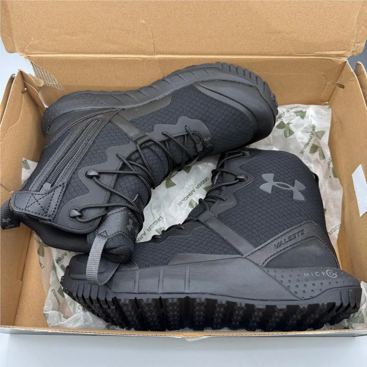 Under Armour shoes - UA Micro G Valsetz Zip - Black 4
