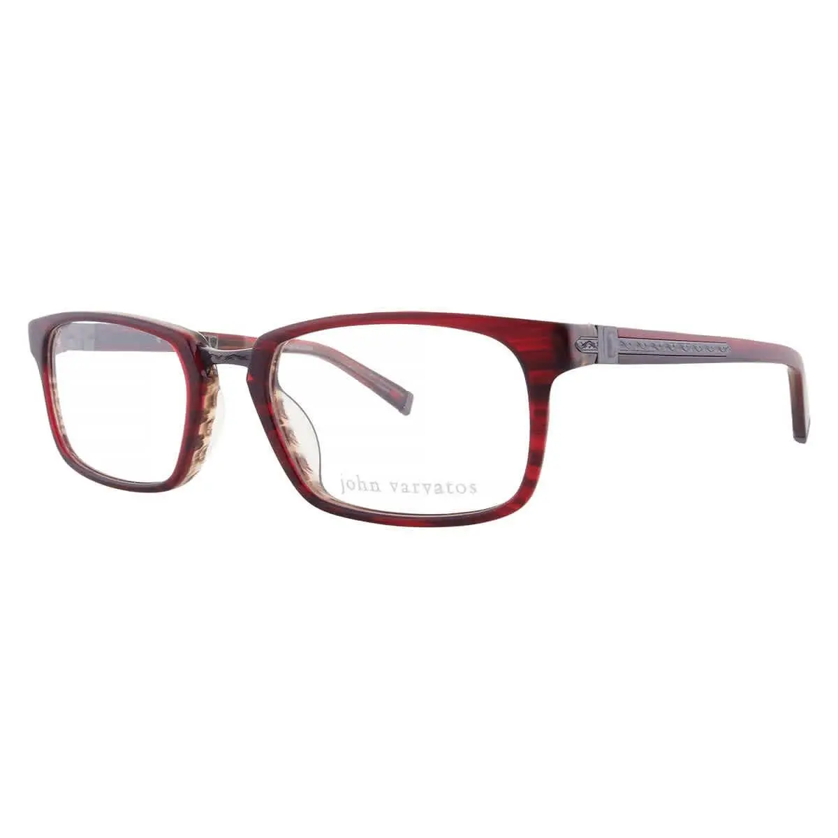 John Varvatos Demo Rectangular Men`s Eyeglasses V359 0CHI 52 V359 0CHI 52