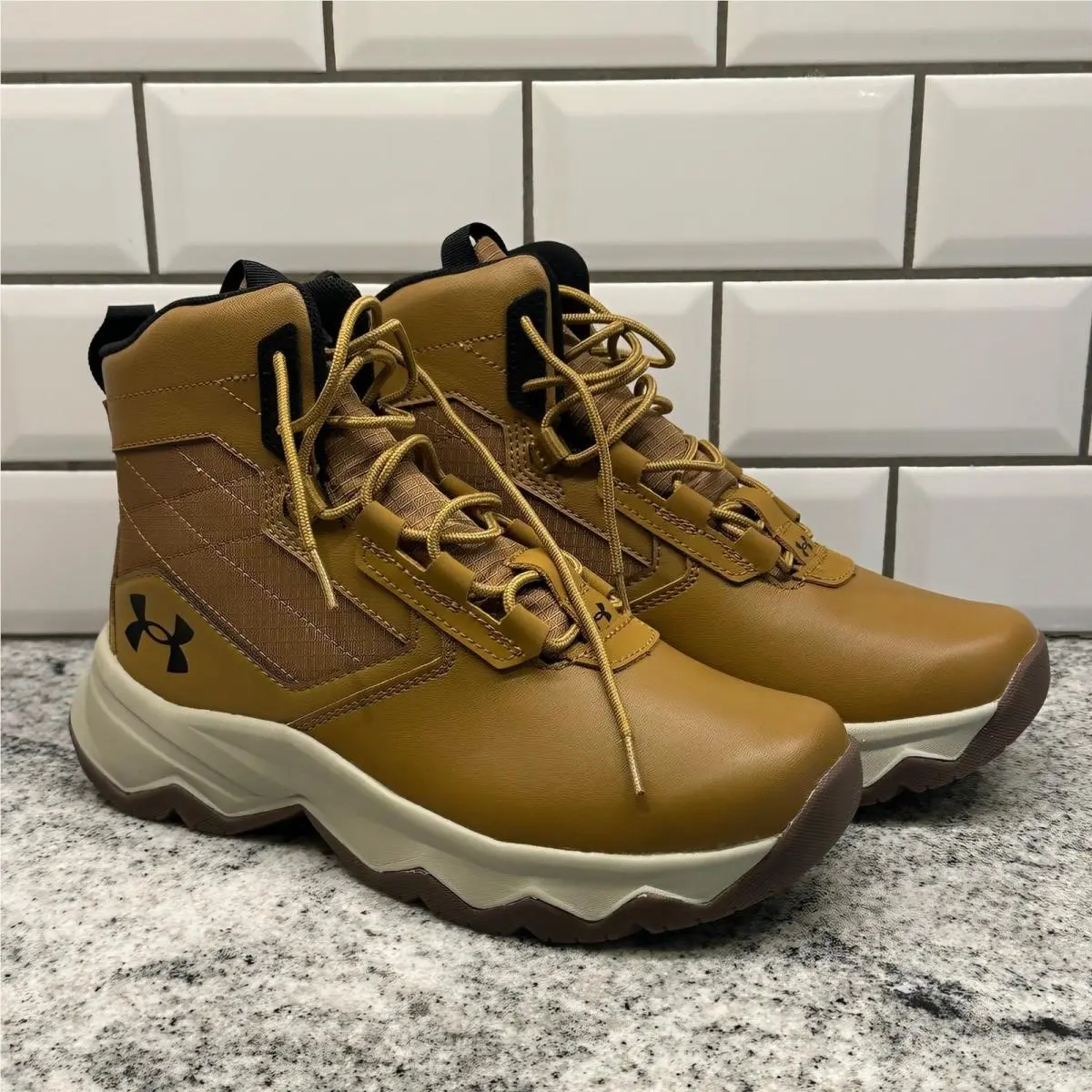 Under Armour Kids Stellar G2 6 Inch Boots Tan Youth Size 7Y Waterproof