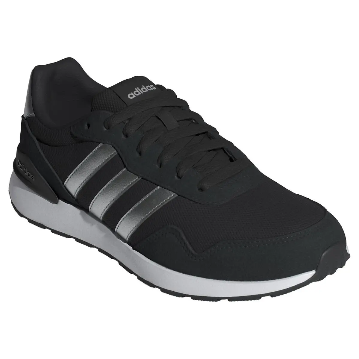 Adidas Women`s Run 60 Sneakers Running Shoes Retro Lifestyle Black White