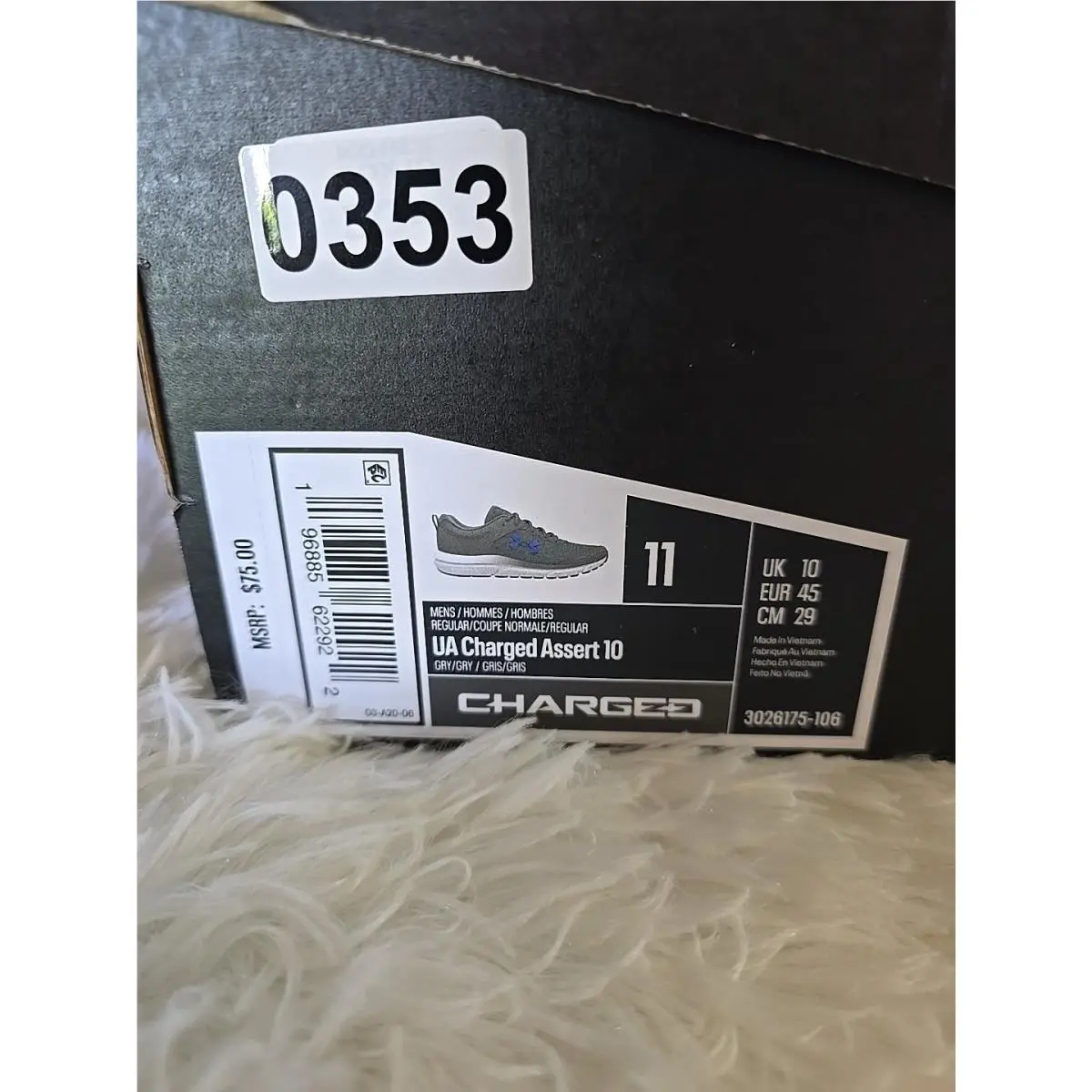 Under Armour shoes - Under Armour Charged Assert 10 - Gray 6