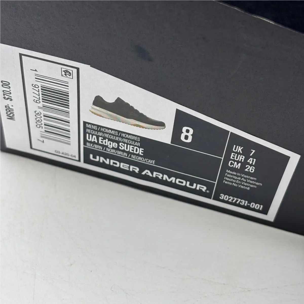 Under Armour shoes - UA Edge Suede - Edge Suede - Black 4