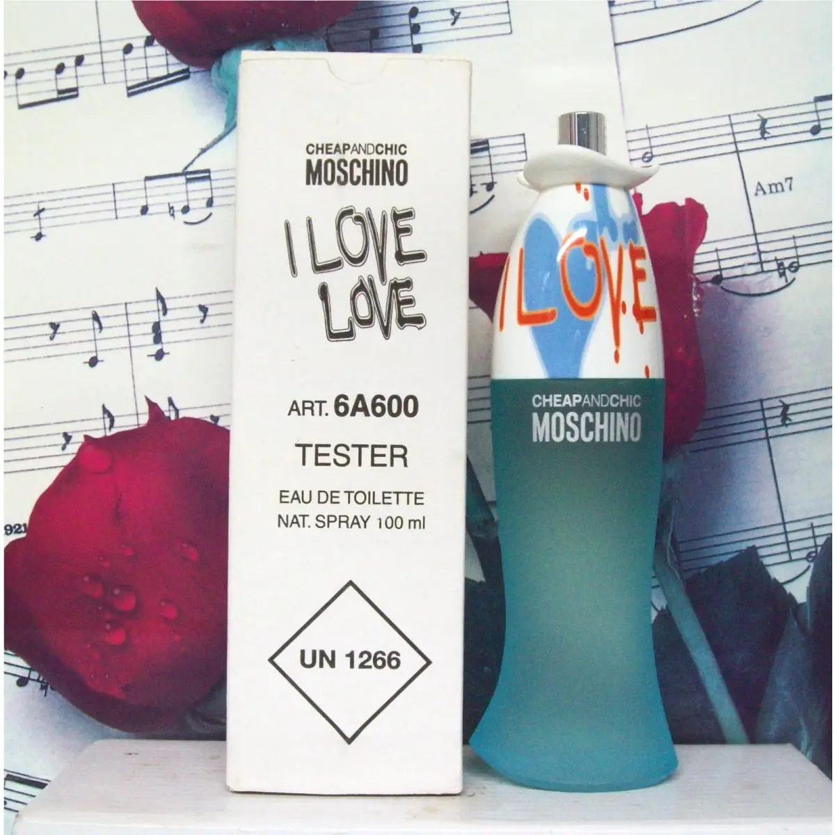 I Love Love By and Chic Moschino 3.4 Oz. Edt Spray. Ntwb