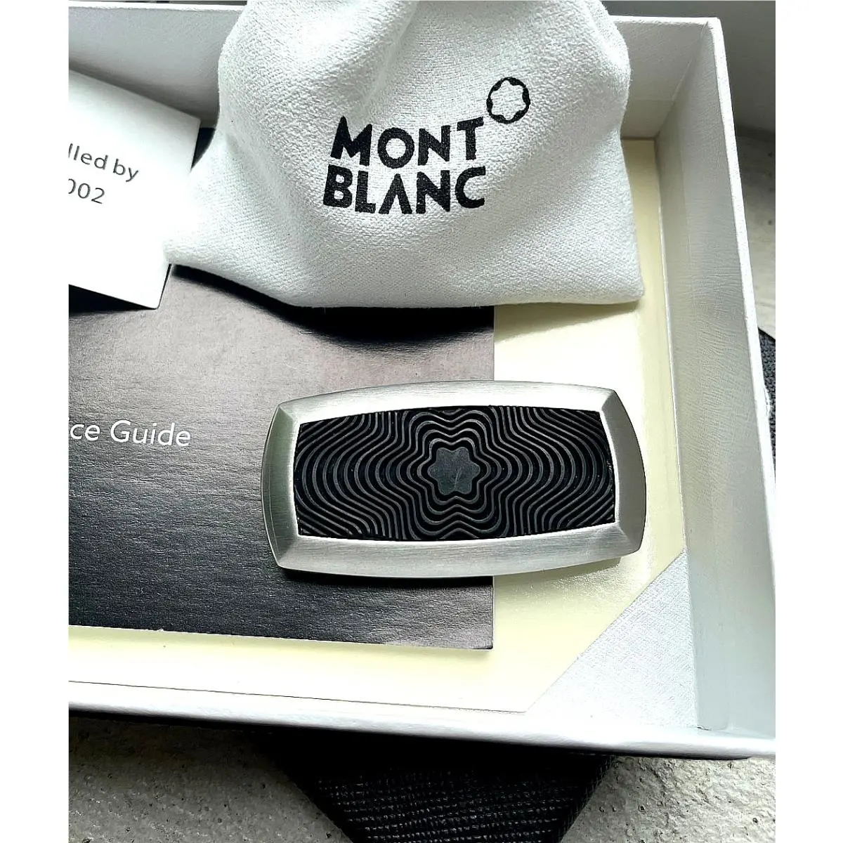 Money Clip Stainless Steel Silver Logo Luxury Gift For Men by Montblanc