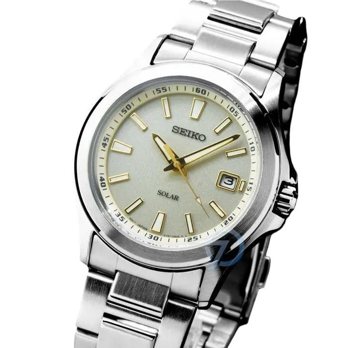 Seiko Spirit Solar Chronograph 37mm SBPN069 Unisex Date Indicator Watch