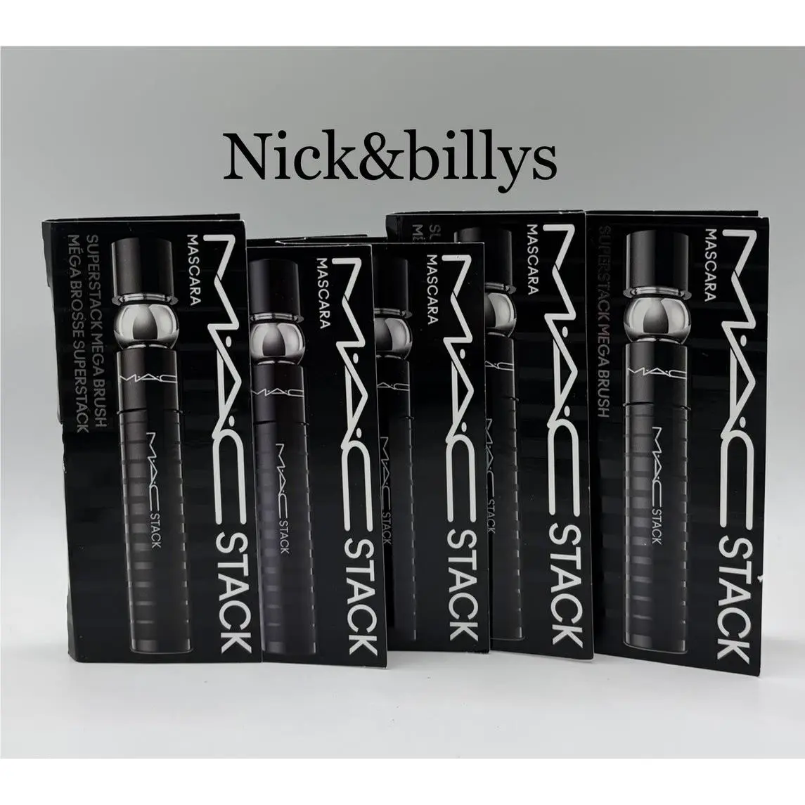 5X Mac Macstack Mascara Superstack Mega Brush Black Minis 2.1ml/0.07oz Each
