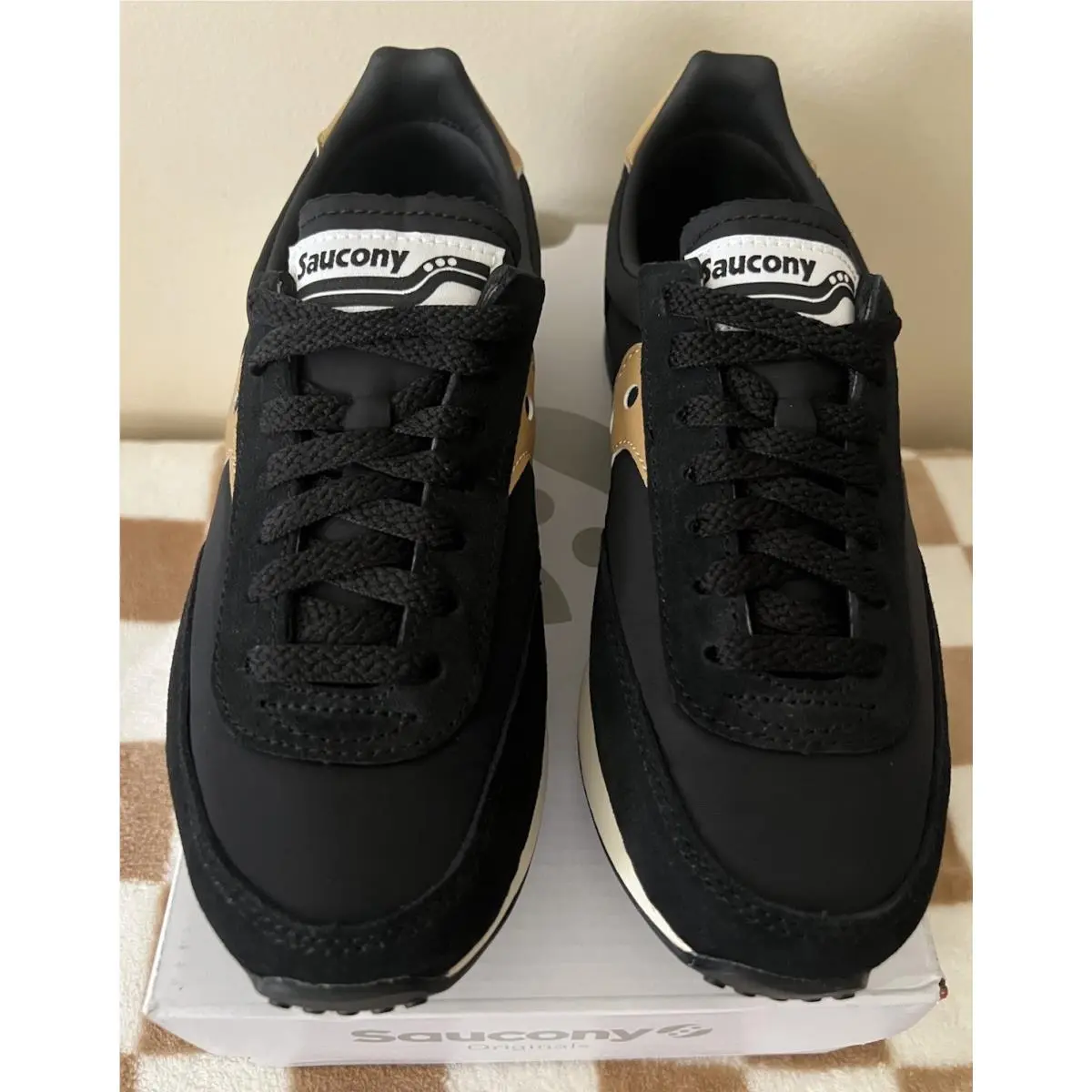 Saucony shoes - Sauncony Trainer 80 - Sauncony Trainer - S70884-14 - Black/Gold 6