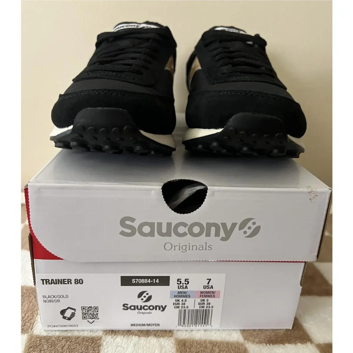 Saucony shoes - Sauncony Trainer 80 - Sauncony Trainer - S70884-14 - Black/Gold 9