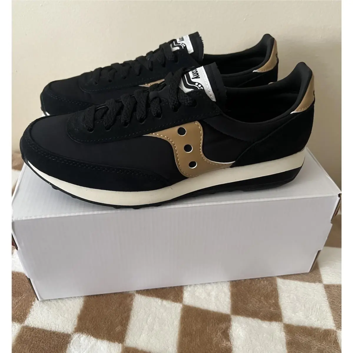 Saucony shoes - Sauncony Trainer 80 - Sauncony Trainer - S70884-14 - Black/Gold 7