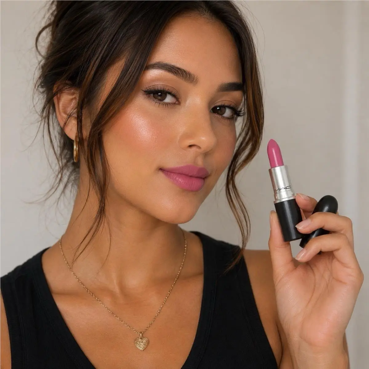 Mac Satin Lipstick 818 Pink Nouveau July