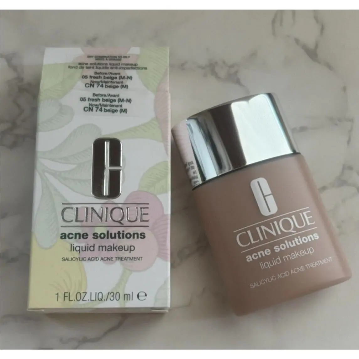 Clinique Acne Solution Liquid Makeup 05 Fresh Beige / CN 74 Beige 1oz/30ml
