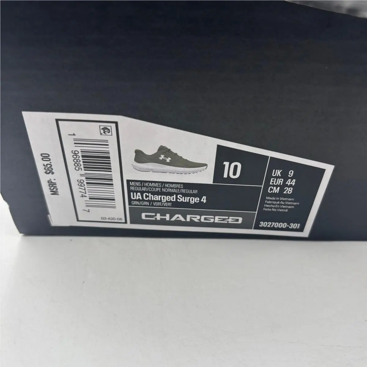 Under Armour shoes - Charged Surge 4 - Charged Surge - Green 0