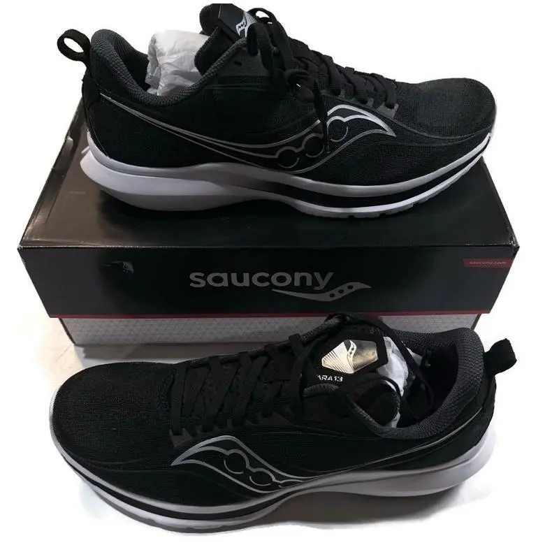 Saucony Kinvara 13 Womens Running Shoes Black Silver S10723-05 Size 12