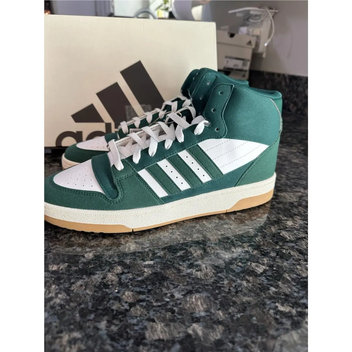 Mens Adidas Turnaround Mid IH7975 Shoes Collegiate Green / Cloud White Pick Sz