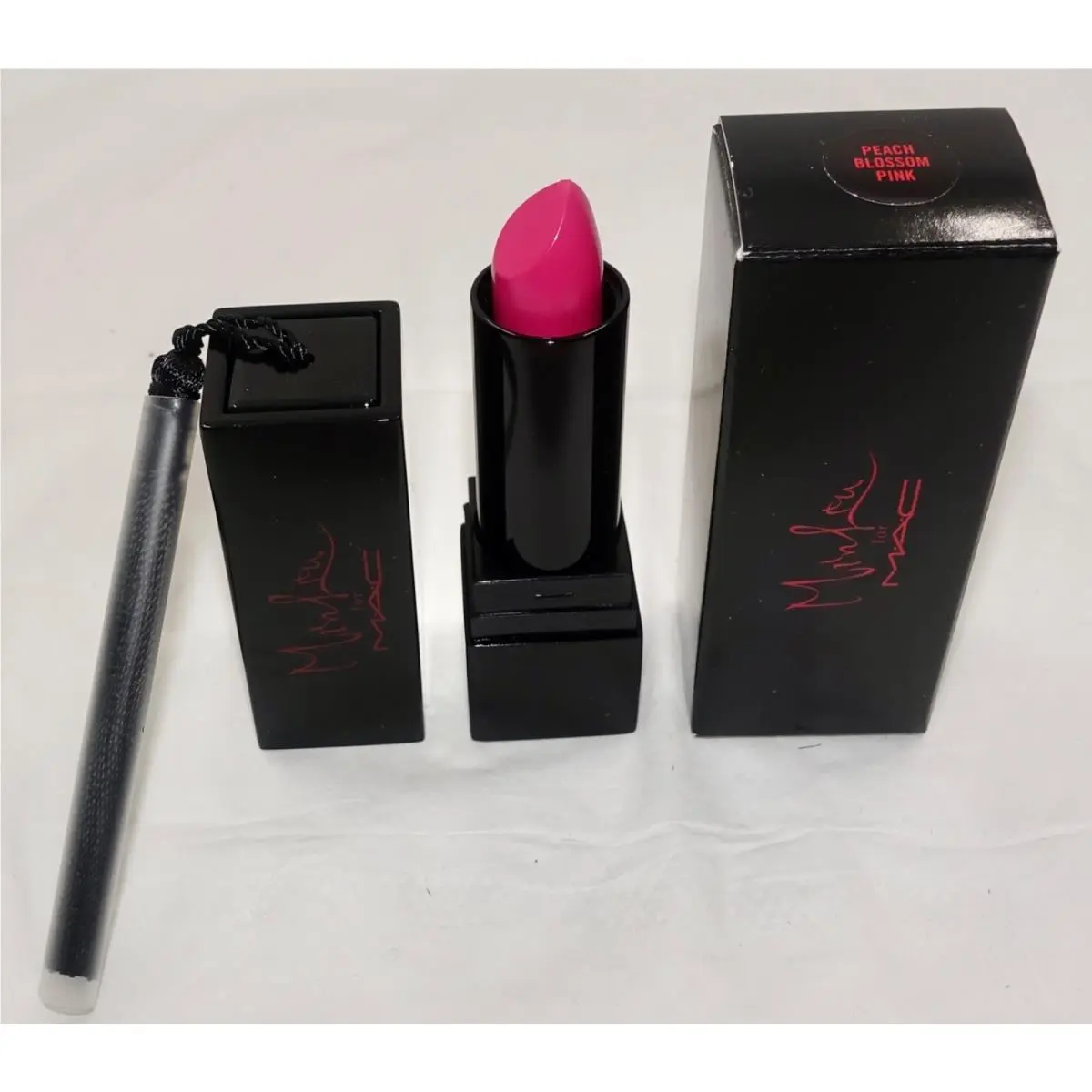 Mac Min Liu Lipstick Lipglass Powder-peach Blossom Pink 0.1 OZ