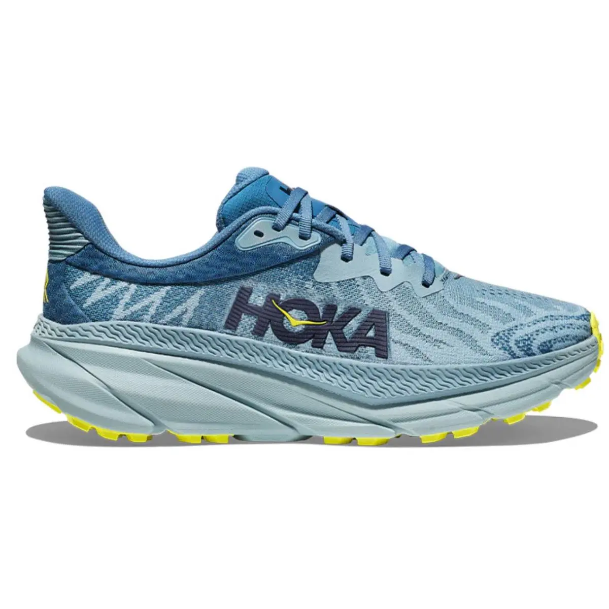Hoka Men`s Challenger Atr 7 Running Shoes 10 US Stone Blue / Evening Primrose