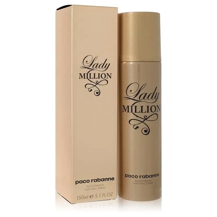 Lady Million  Deodorant Spray 5 oz For Women by Paco Rabanne