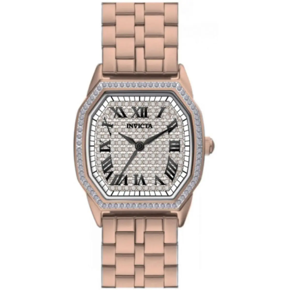 Women`s Watch Wildflower Quartz Silver Dial Rose Gold Bracelet 50591 by Invicta