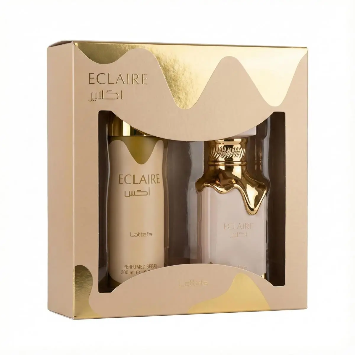 Lattafa Eclaire 2 Pc Gift Set 100ml EDP+200ml Spray