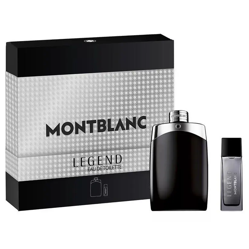 Mont Blanc Legend Men 2 Pieces Set 6.7 oz 0.5 oz Eau De Toilette Spray by Montblanc