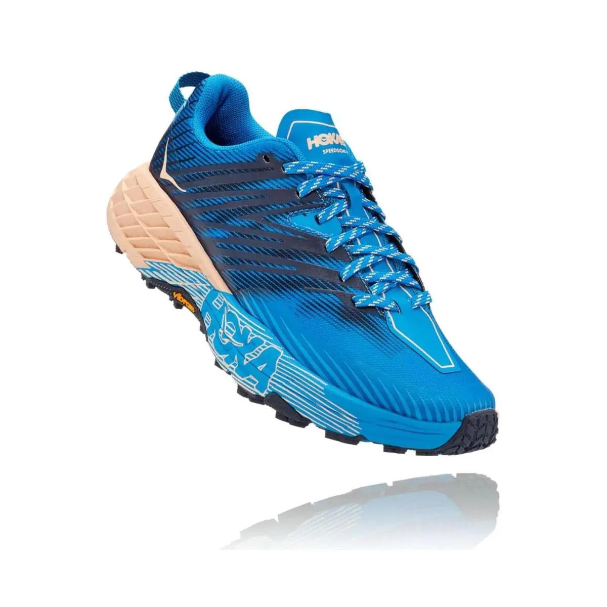 Hoka shoes - Hoka One One Speedgoat 4 - 1106527 - Indigo Bunting/bleached Apricot 2