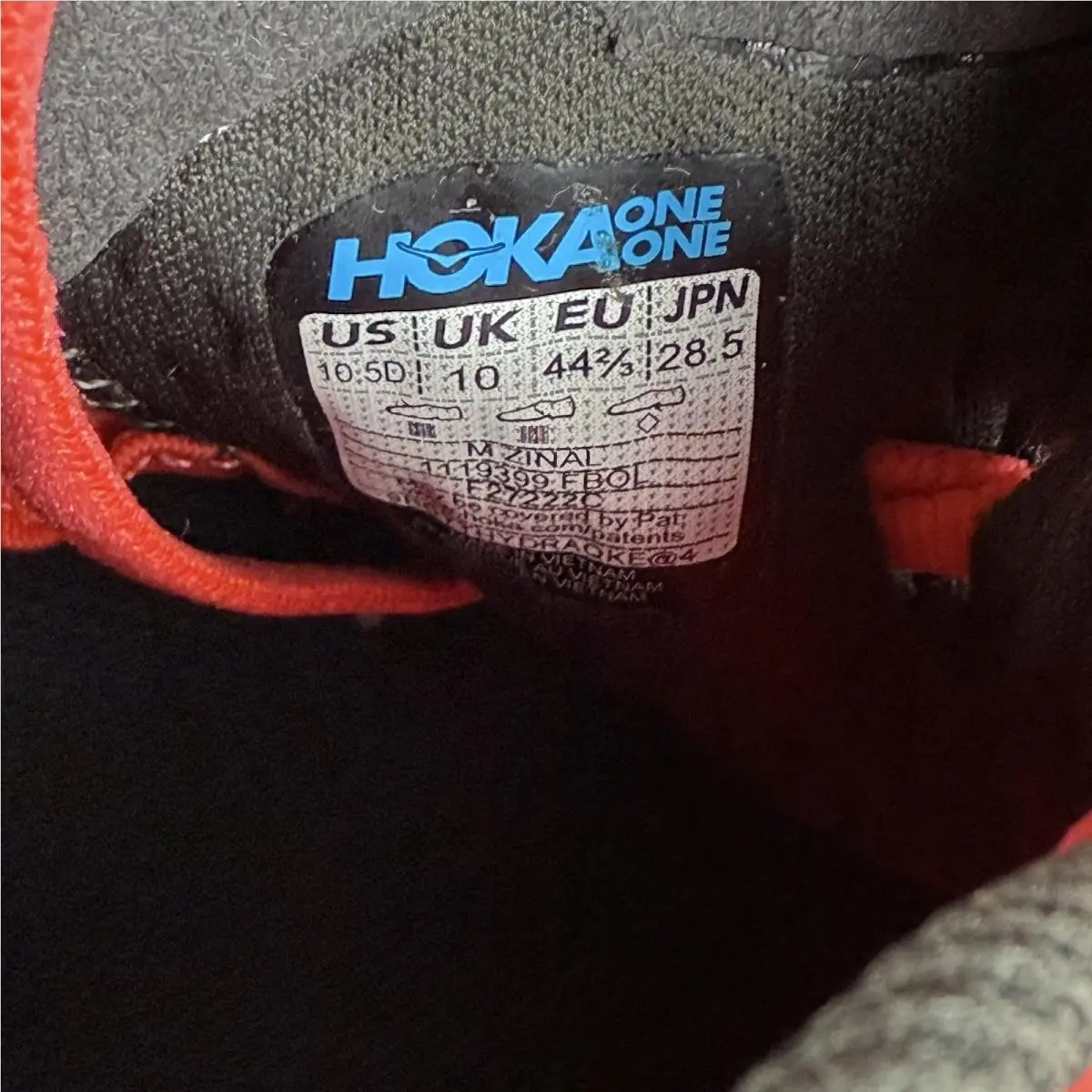 Hoka shoes - Hoka Zinal - Zinal - 1119399EPBC - Orange Black 10