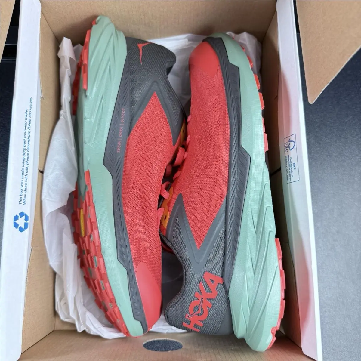 Hoka shoes - Hoka Zinal - Zinal - 1119399EPBC - Orange Black 12