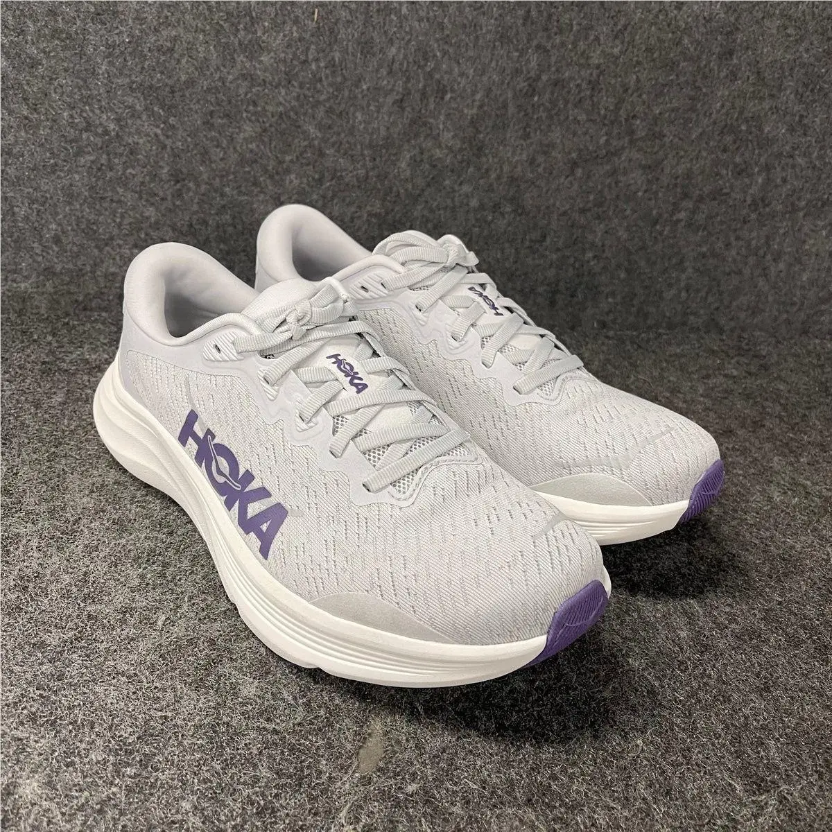 Hoka Solimar 2 Running Shoes Women`s Size 8.5B Cosmic Grey/berry Patch