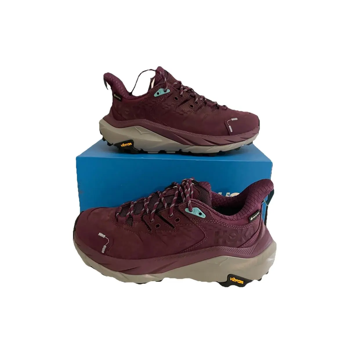 Hoka Kaha 2 Low Gtx Size 7 Womens Hiking Trail Shoes Gore Tex Waterproof Purple
