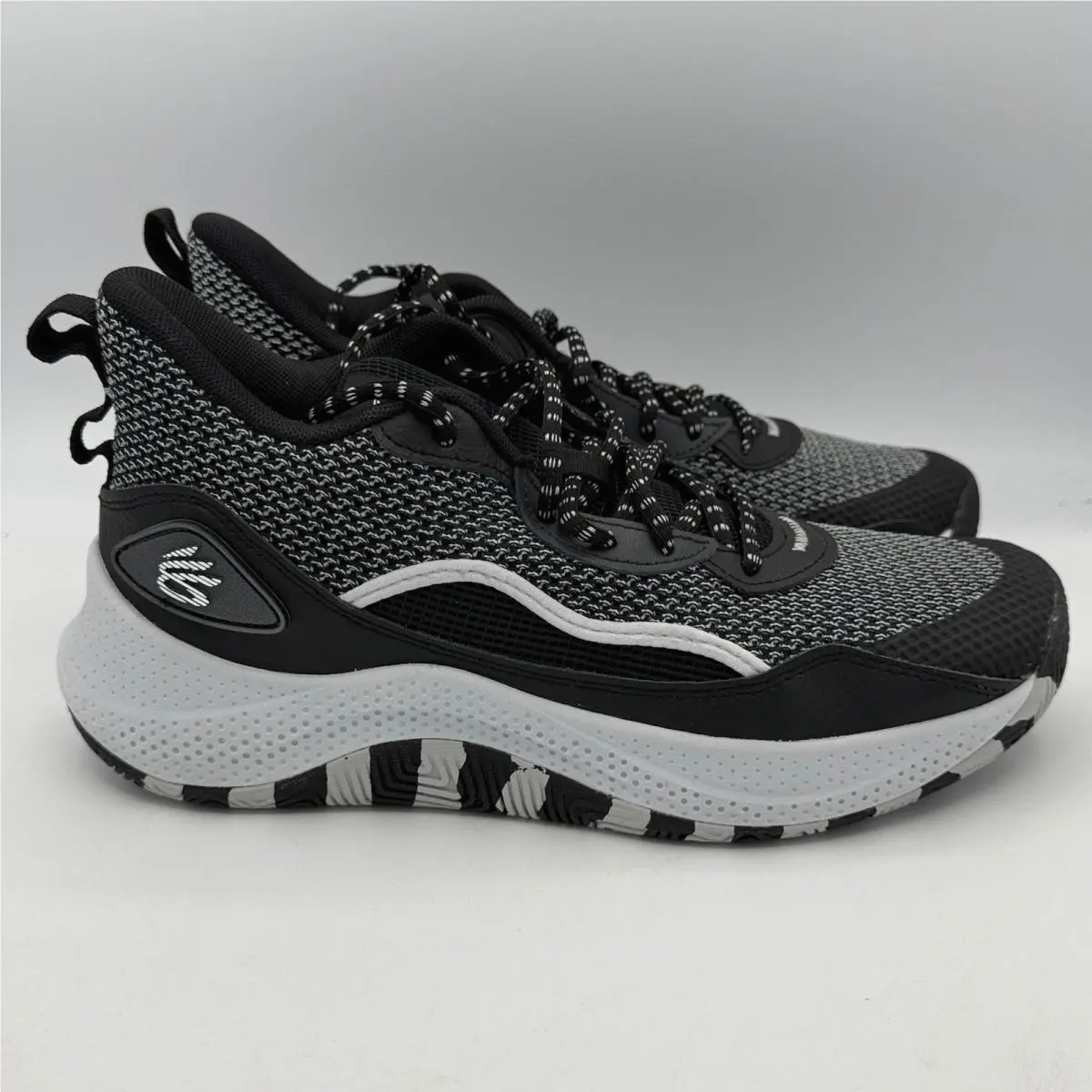 Under Armour Curry 3Z 24 Basketball Shoes Mens 8.5 Black Grey 3027626 001