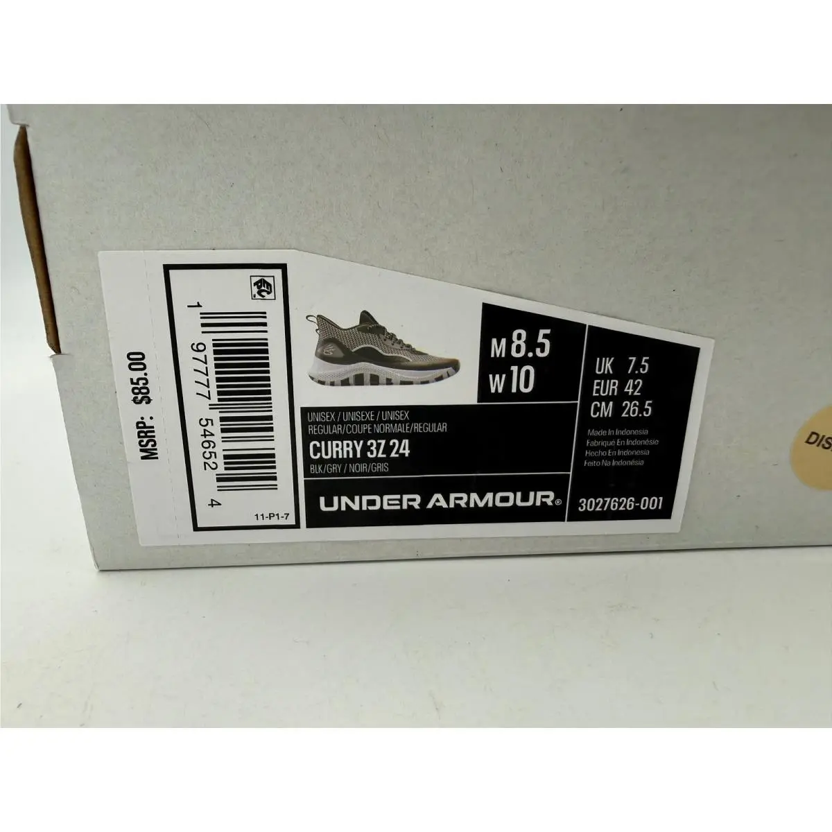 Under Armour shoes - Curry 3Z 24 - Curry - Black 5