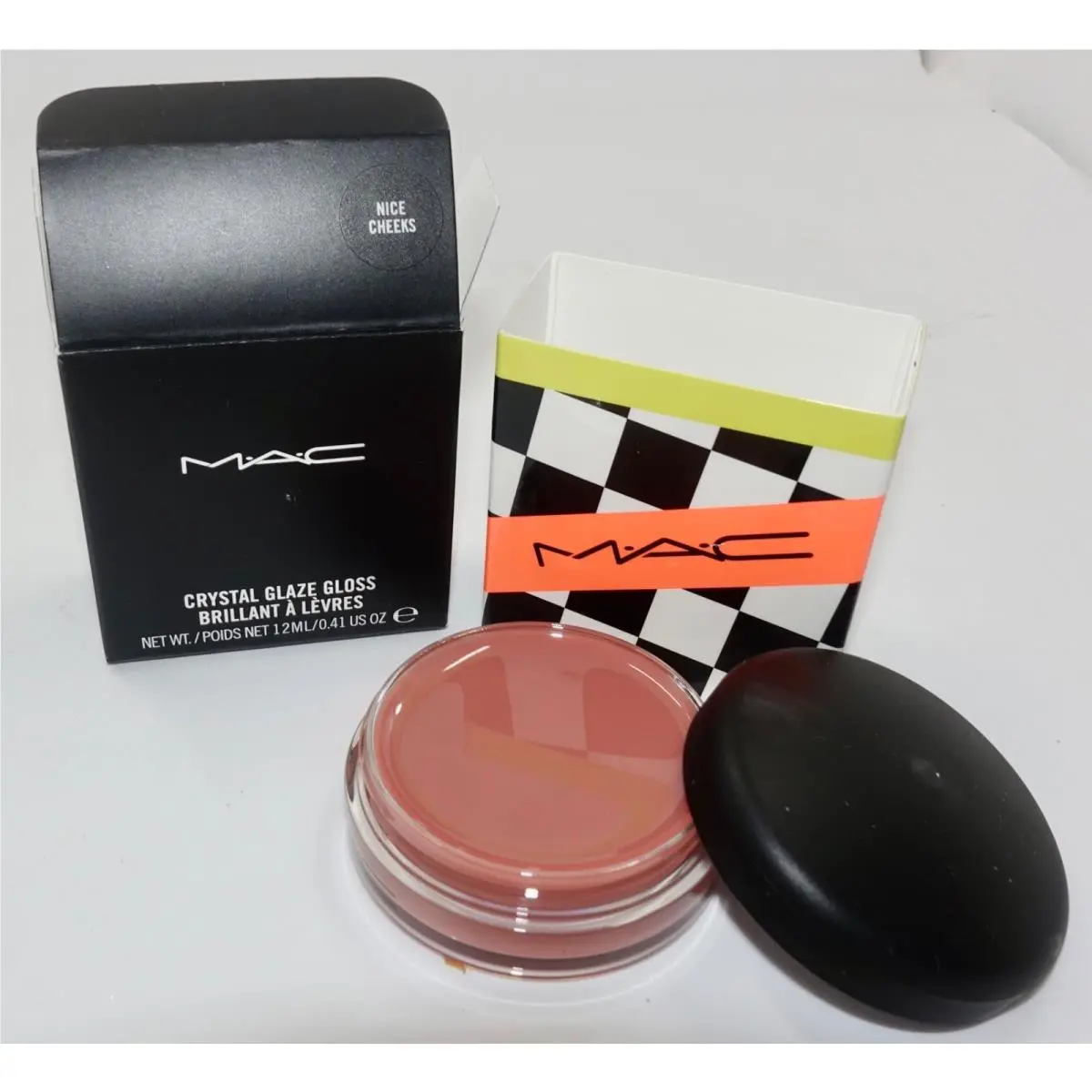 Mac Crystal Glaze Gloss Lips -nice Cheeks- 0.41 FL OZ Vintage
