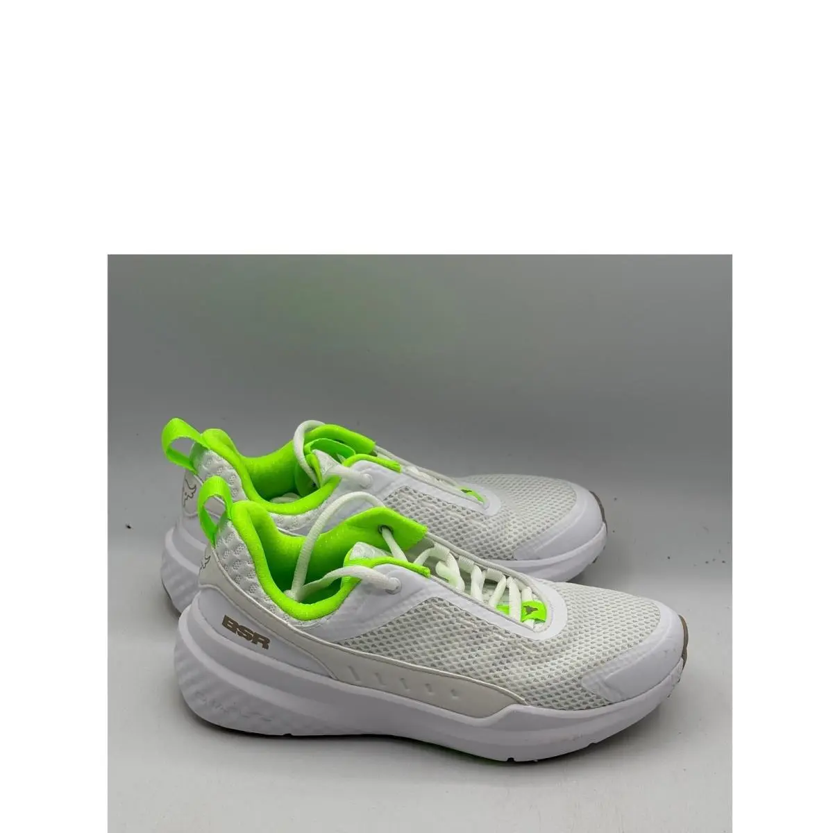 Under Armour Project Rock Bsr 5 Shoes Womens Size 7 White Green 3028301-102