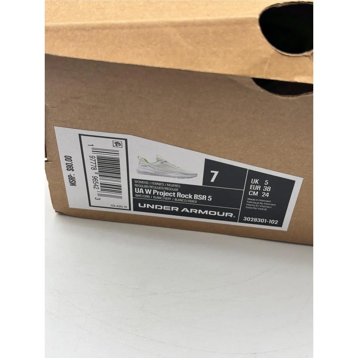 Under Armour shoes - UA W Project Rock BSR 5 - White 0