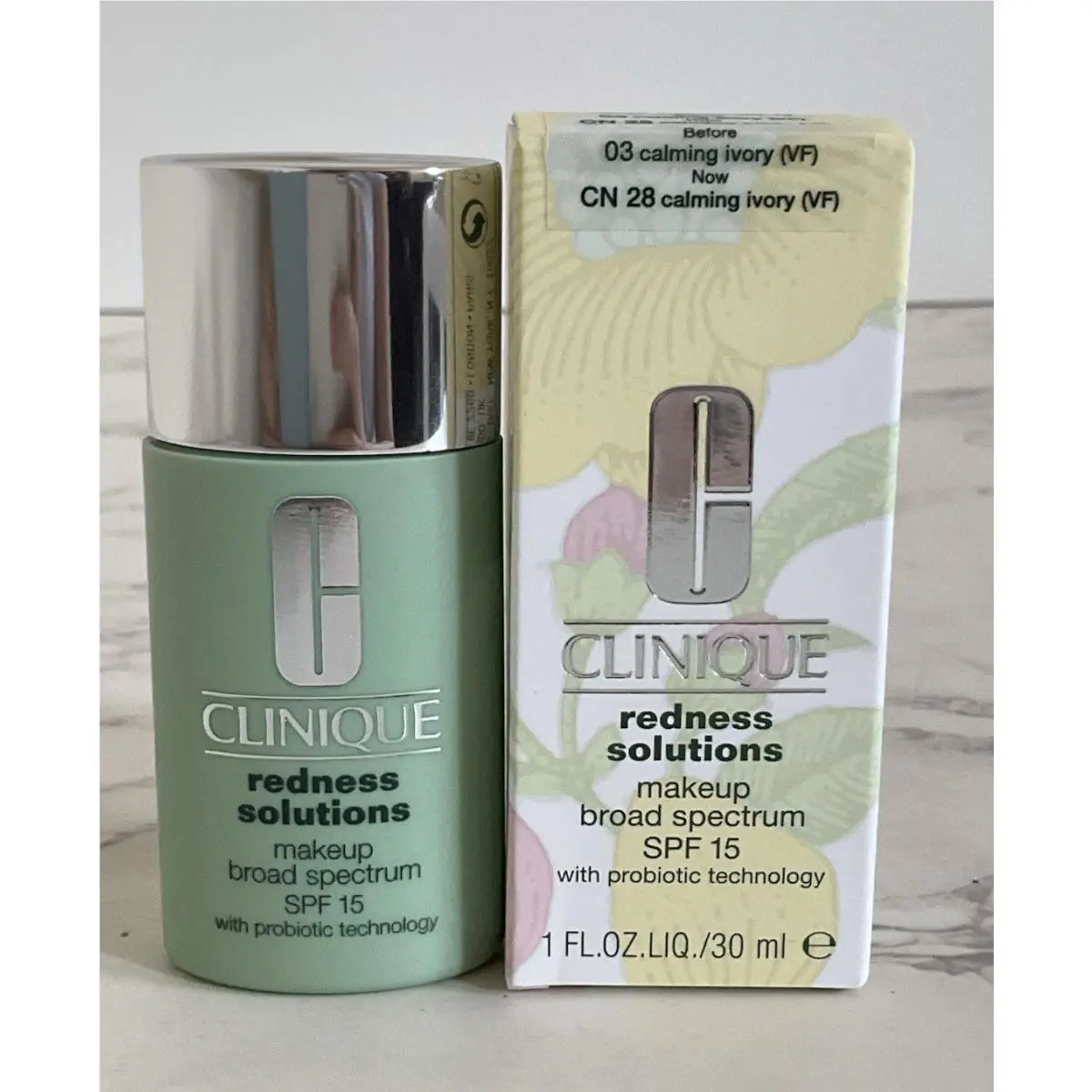 Clinique Redness Solutions Makeup 03/CN28 Calming Ivory Spf 15 1 oz/30 ml