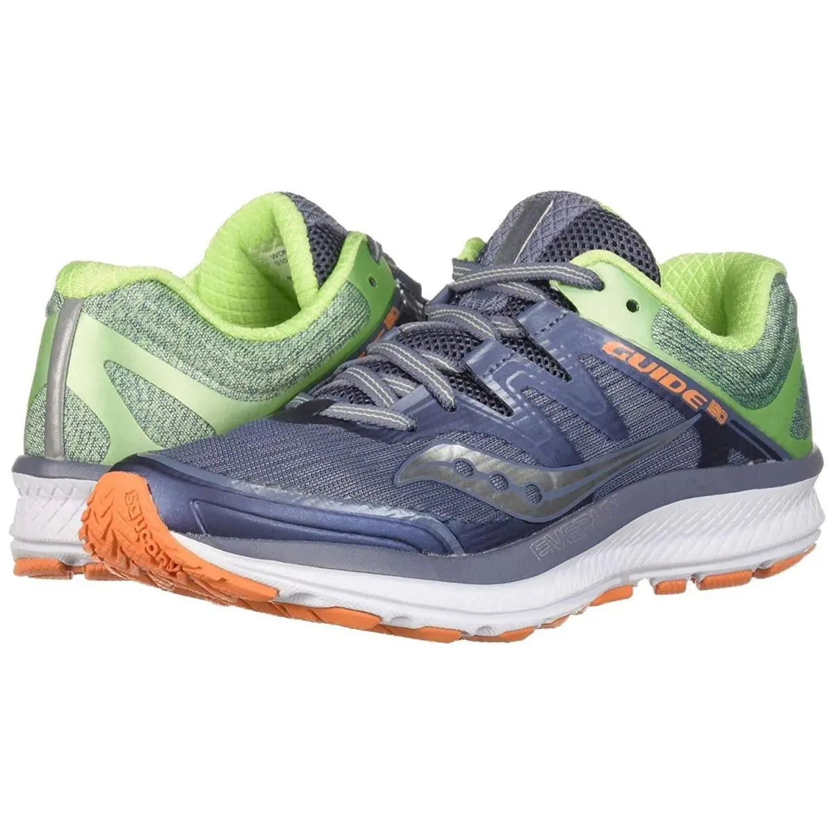 Saucony Guide Iso Women’s Running Shoes Grey/mint/orange Us Size 7.5