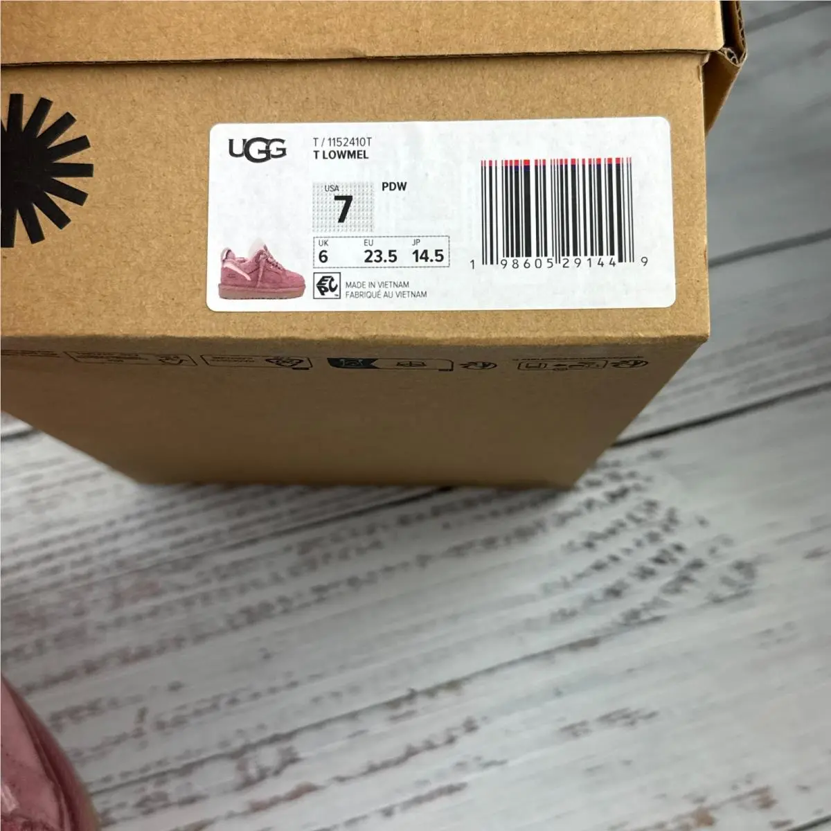 UGG shoes - UGG Lowmel Toddler - Lowmel Toddler - Pink (UPC: 198605291449) 8