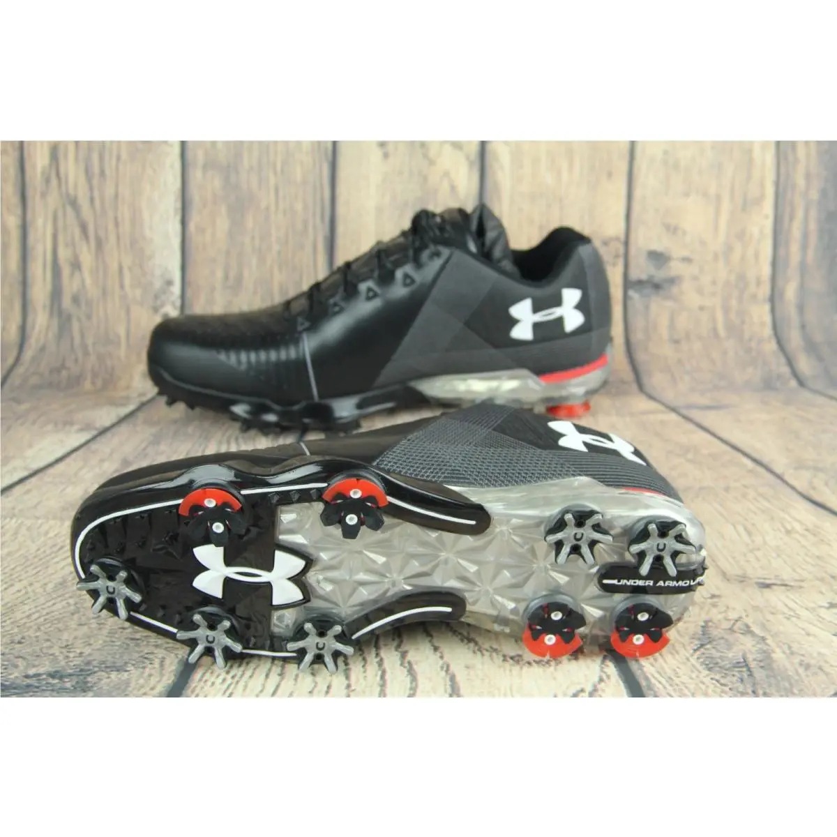 Under Armour shoes - Spieth 2 - Spieth - 3000165-001 - Black, Manufacturer: Black Gray Red 10