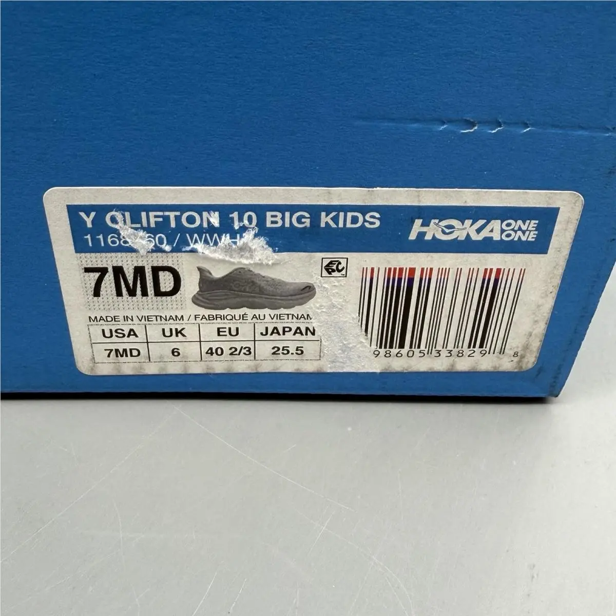 Hoka shoes - Hoka One One Clifton 10 - 1168160 WWHT - White (UPC: 0198605338298) 12
