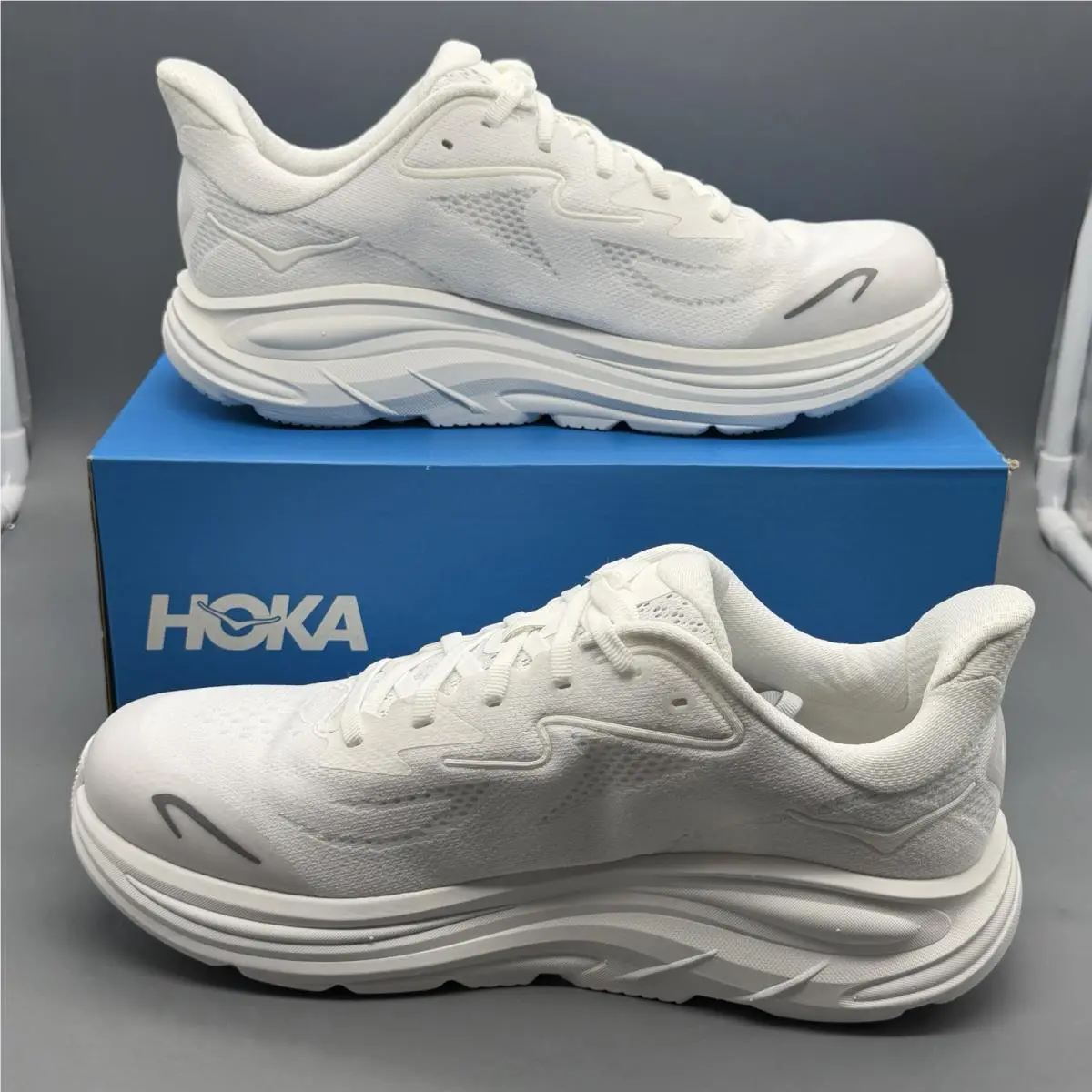Hoka shoes - Hoka One One Clifton 10 - 1168160 WWHT - White (UPC: 0198605338298) 1