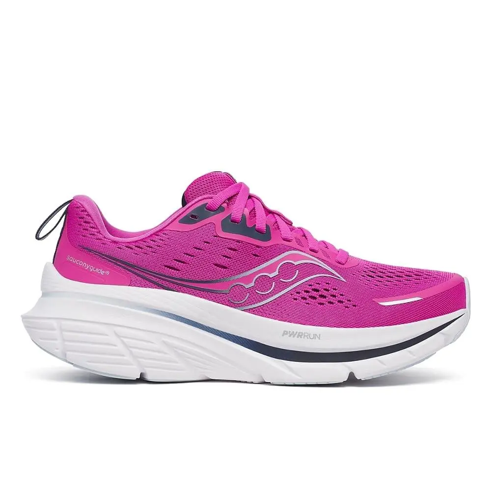 Saucony Women`s Guide 18 Running Shoes Fuchsia Navy Size 7