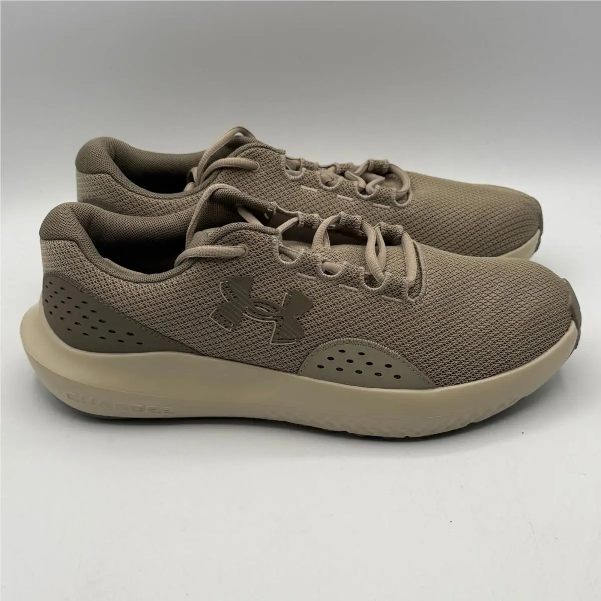 Under Armour Charged Surge 4 Shoes Mens Size 11 Brown Mesh Running 3027000-203