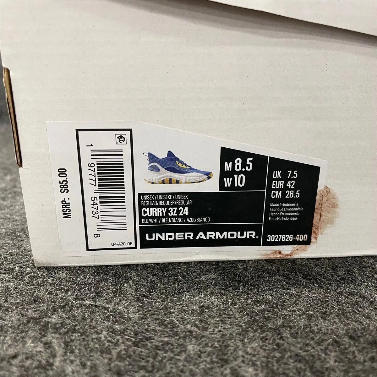 Under Armour shoes - VS197171 - vs-197171 - Blue (UPC: 197777547378) 2