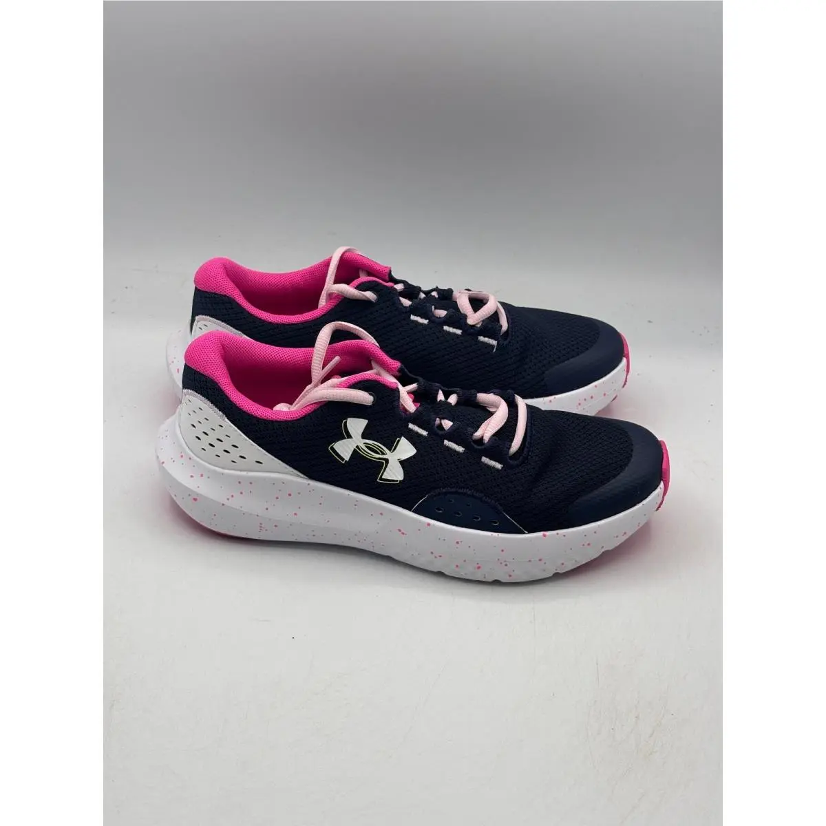 Under Armour Ggs Surge 4 Women 5Y Navy Pink Running Shoes 3027108-410