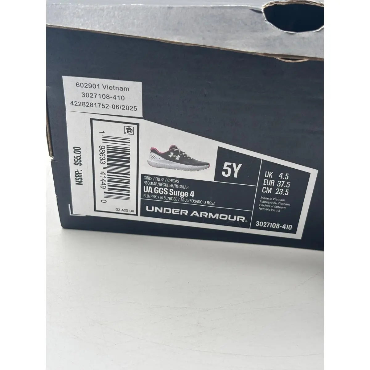 Under Armour shoes - UA GGS Surge 4 - GGS Surge - Blue 0