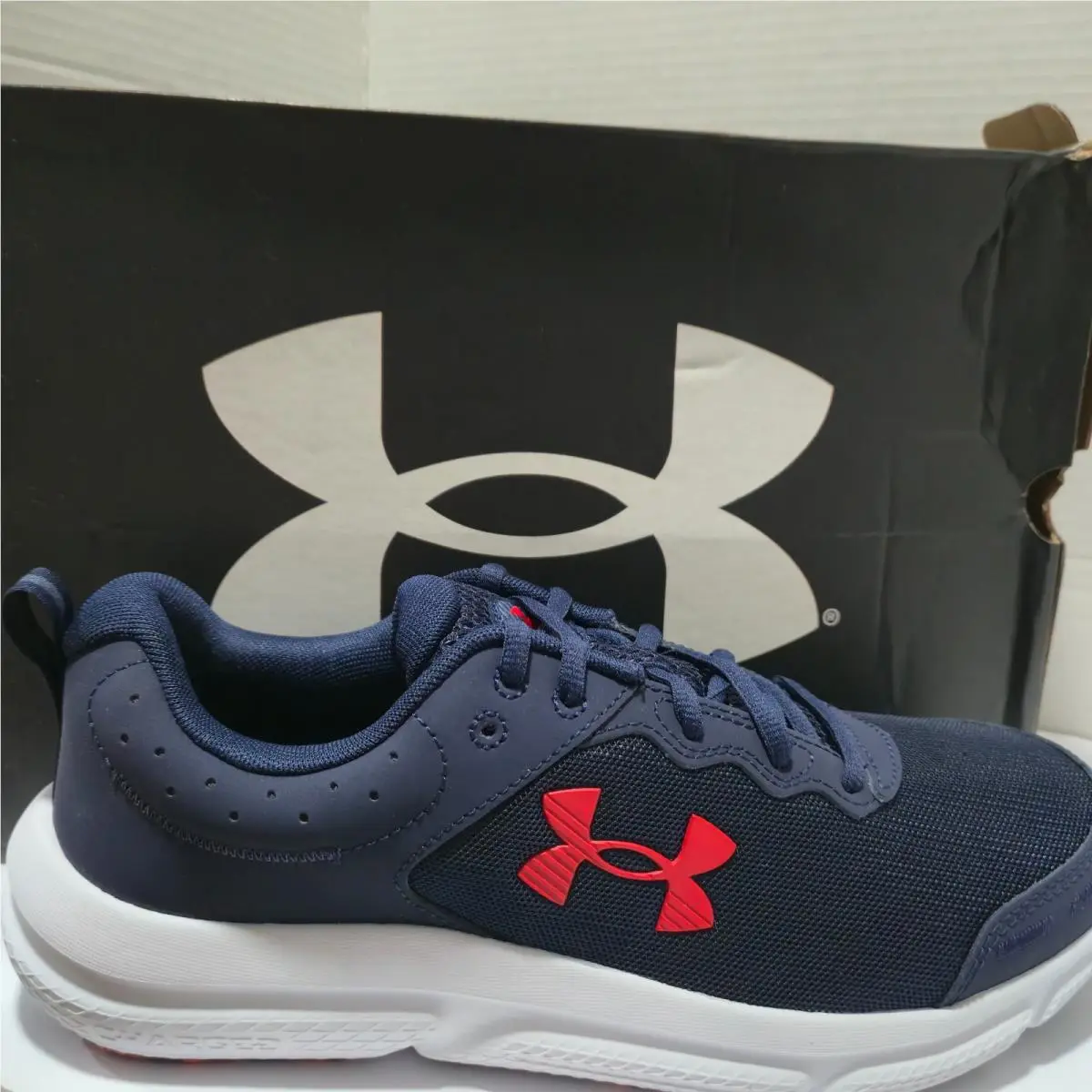 Under Armour Men UA Charged Assert 10 Running Shoes Sneakers Midnight Navy Sz 10