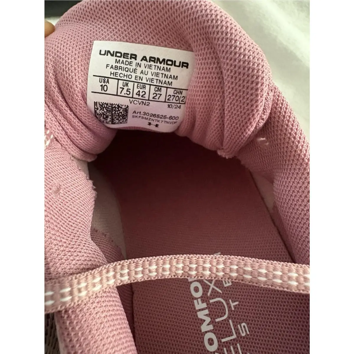 Under Armour shoes - Under Armour HOVR Turbulence 2 - 3026525-600-10 - Pink Elixir/Black, Manufacturer: Pink Elixir/Black (UPC: 196883945597) 5