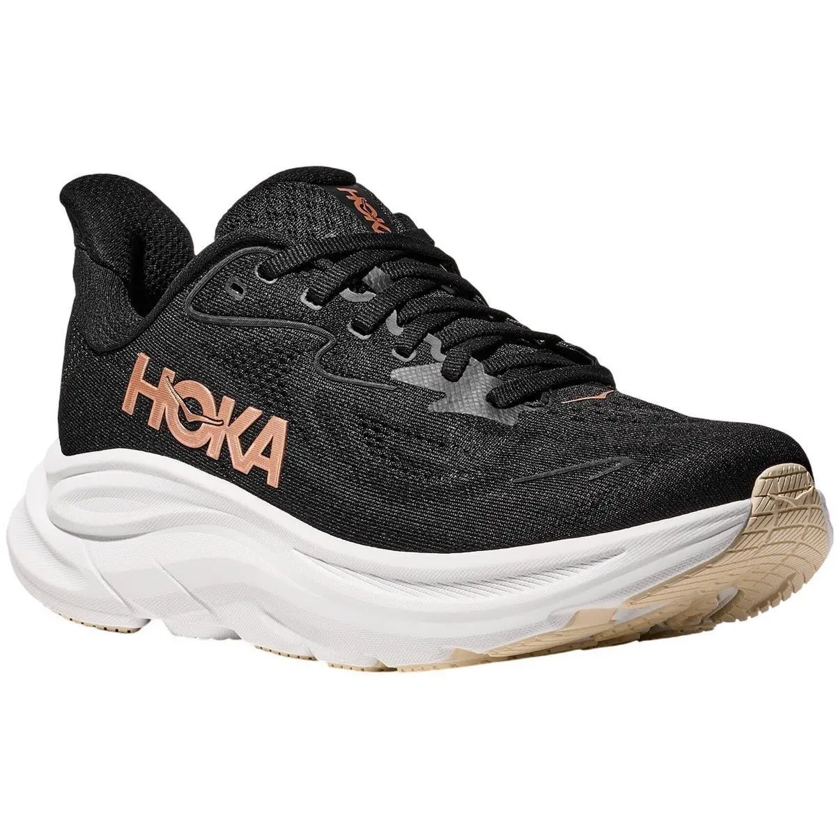 Hoka shoes - HOKA Clifton 10 Road - Clifton Road - 16962-1162031 - Black/Rose Gold (UPC: 628199312997) 1